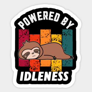 Funny Colourful Sloth Sticker